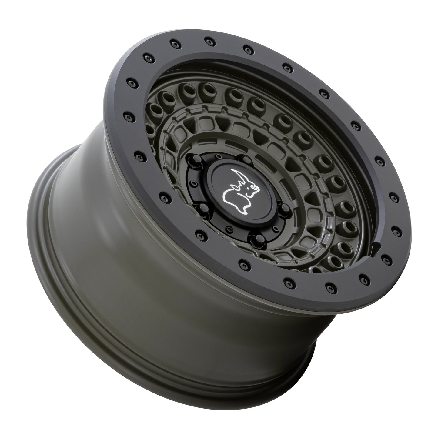 Black Rhino Barricade Olive Drab Green w/ Black Rock Guard