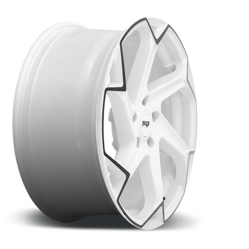 Niche M257 Flash Gloss White w/ Black