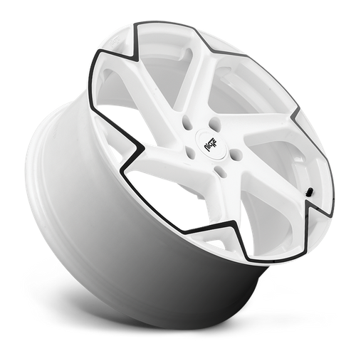Niche M257 Flash Gloss White w/ Black