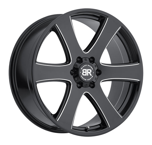 Black Rhino Haka Gloss Black w/ Milled Spokes