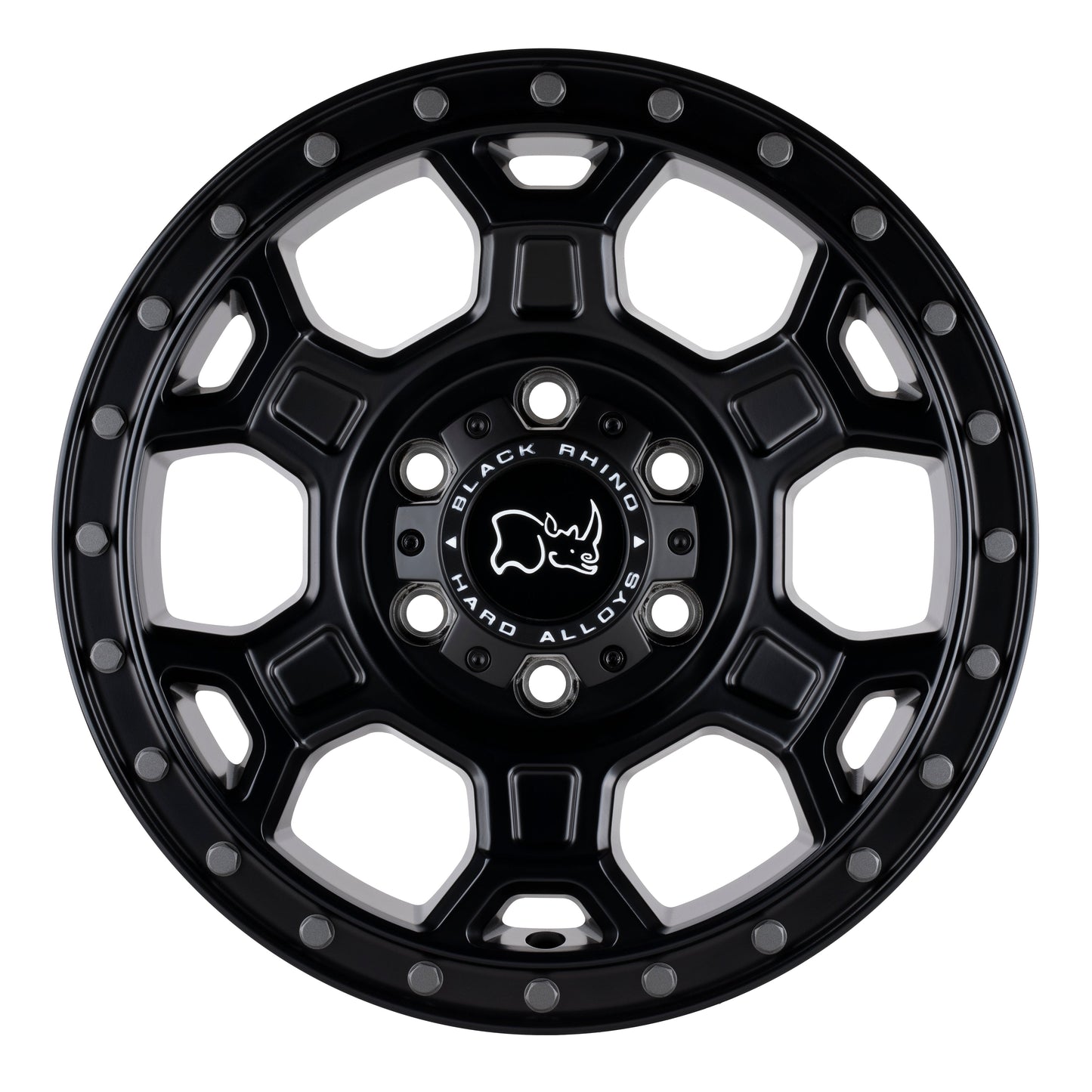 Black Rhino Midhill Matte Black w/ Gunmetal Bolts