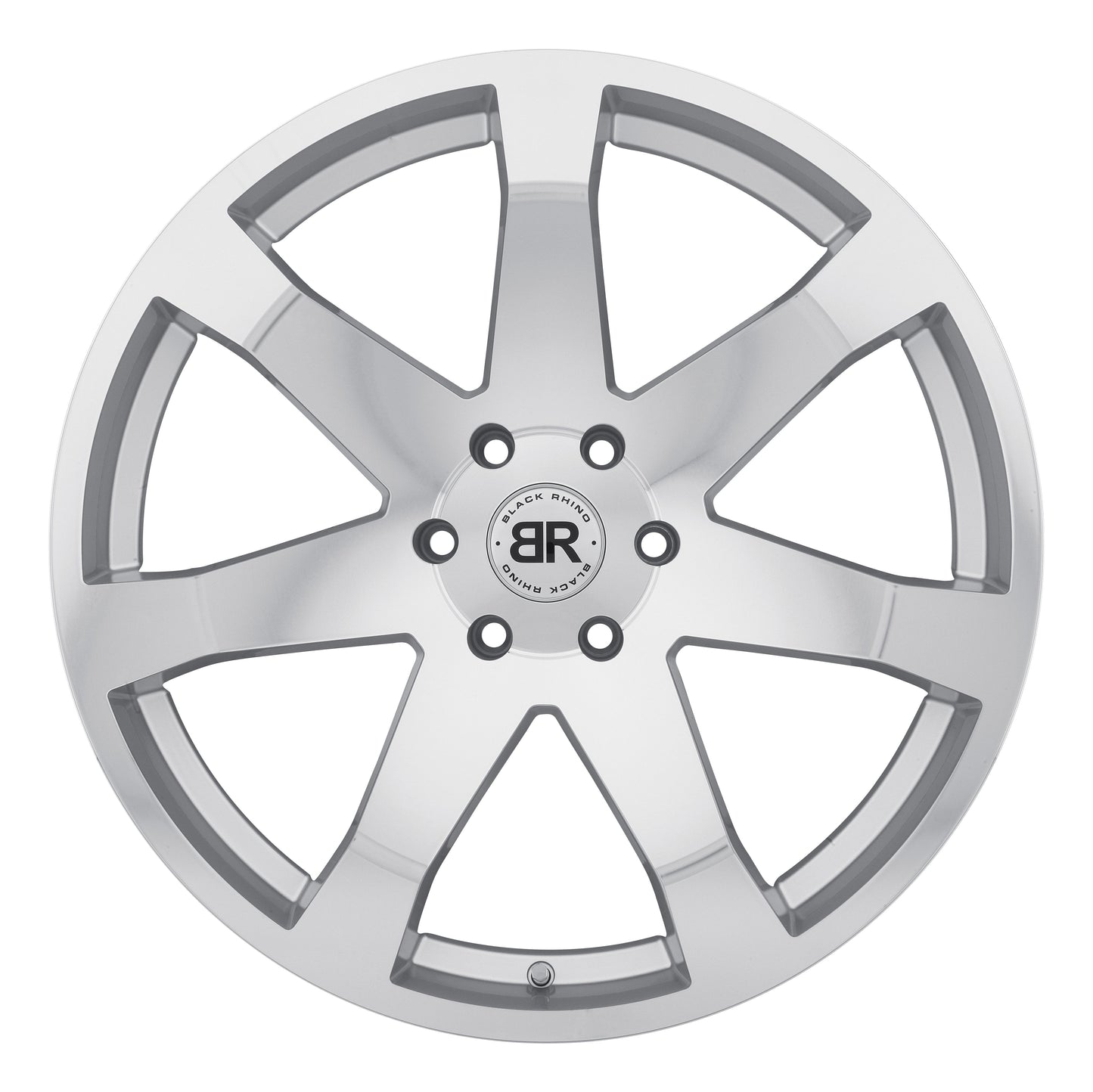 Black Rhino Flow Formed Silver w/ Mirror-Cut Face