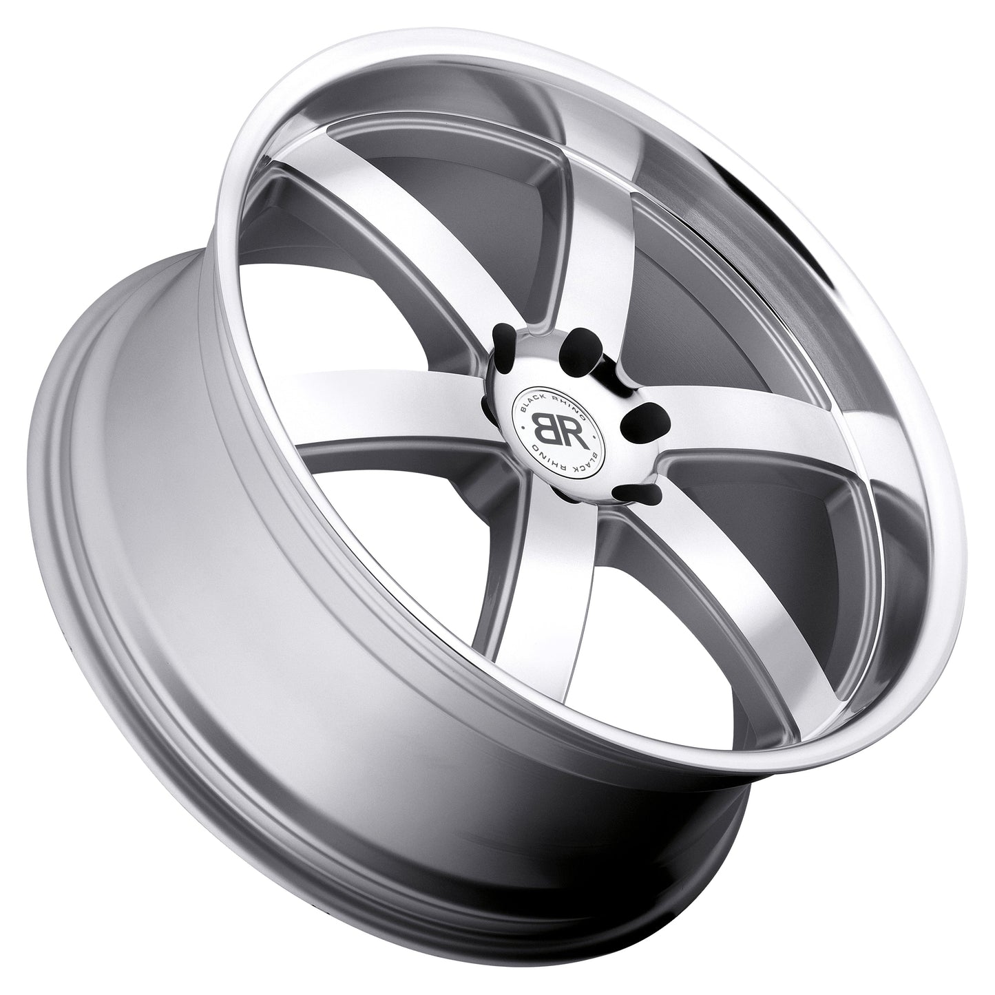 Black Rhino Pondora Silver w/ Machine Face & Lip