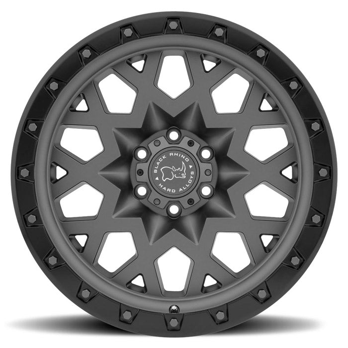 Black Rhino Sprocket Matte Gunmetal w/ Black Ring