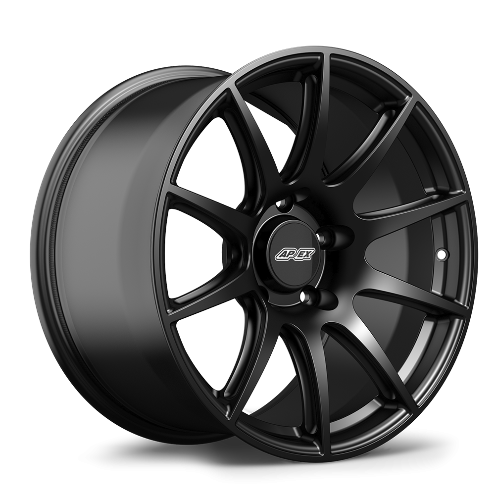 Apex Flow Formed SM-10 Satin Black Porsche Fitment