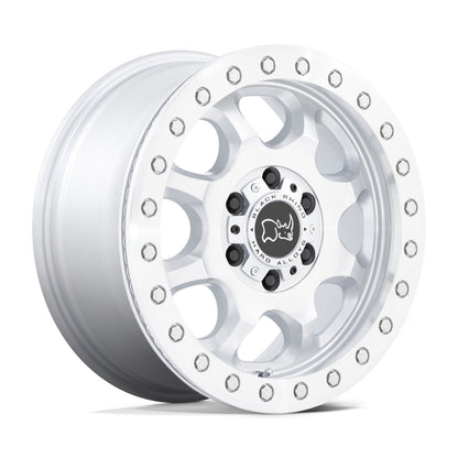 Black Rhino Venture Beadlock Gloss Silver w/ Machined Face