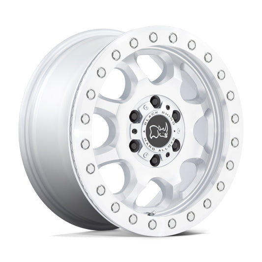 Black Rhino Venture Beadlock Gloss Silver w/ Machined Face