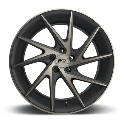 Niche M163 Invert Matte Black Machined Ring