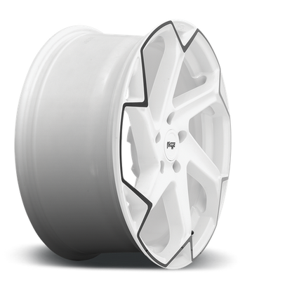 Niche M257 Flash Gloss White w/ Black