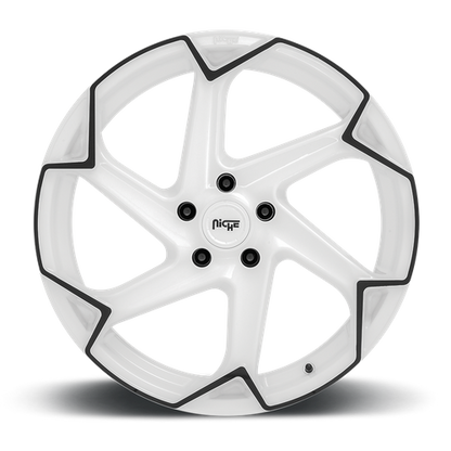 Niche M257 Flash Gloss White w/ Black