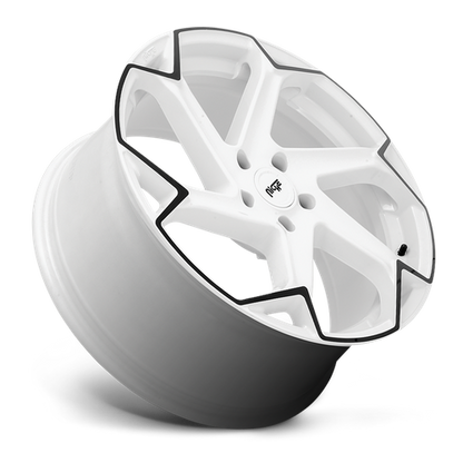 Niche M257 Flash Gloss White w/ Black