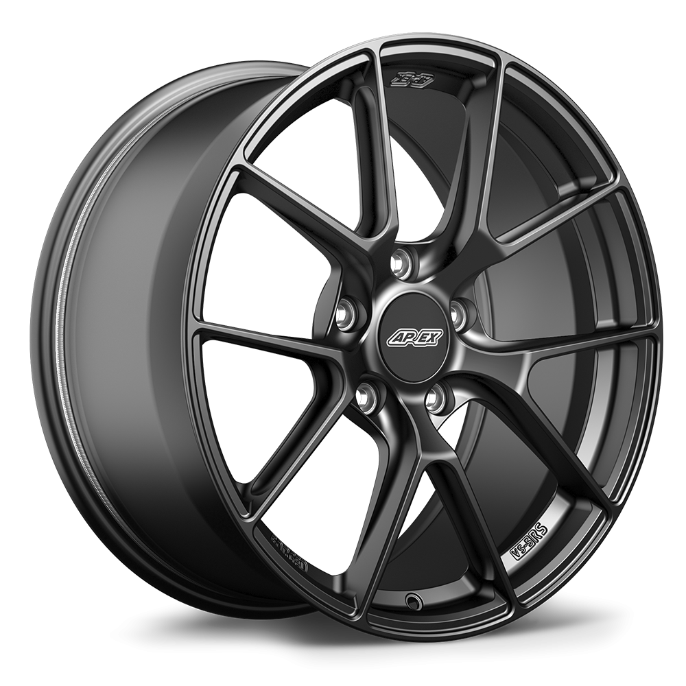 Apex Forged VS-5RS Satin Black Porsche Fitment
